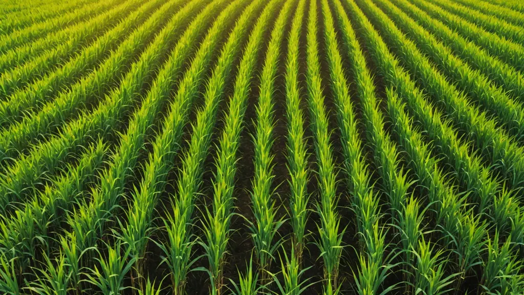 Cosan’s expansive sugarcane plantation showcasing its sustainable farming practices.